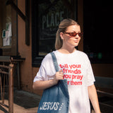 The Jesus Club Denim Tote
