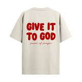 Give it to God Relaxed Heavyweight Tee Cream