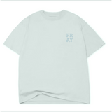 Pray Adult Tee Light Blue