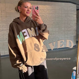 Crop Brown Hoodie AMEN