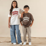 Kids In Jesus' Name Amen Western Tee Cream