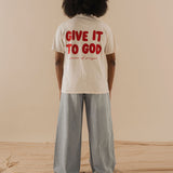 Give it to God Relaxed Heavyweight Tee Cream