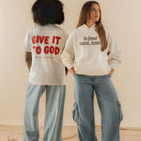Give it to God Relaxed Heavyweight Tee Cream