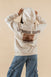 In Jesus' Name Amen Graphic Hoodie Cream