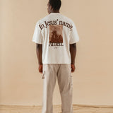 In Jesus' Name Amen Graphic Heavyweight Crop Tee