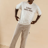 In Jesus' Name Amen Graphic Heavyweight Crop Tee
