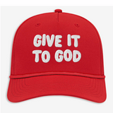 Give it to God Adjustable Rope Hat Red