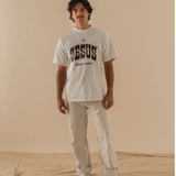 In Jesus' Name Amen Western Heavyweight Tee Cream